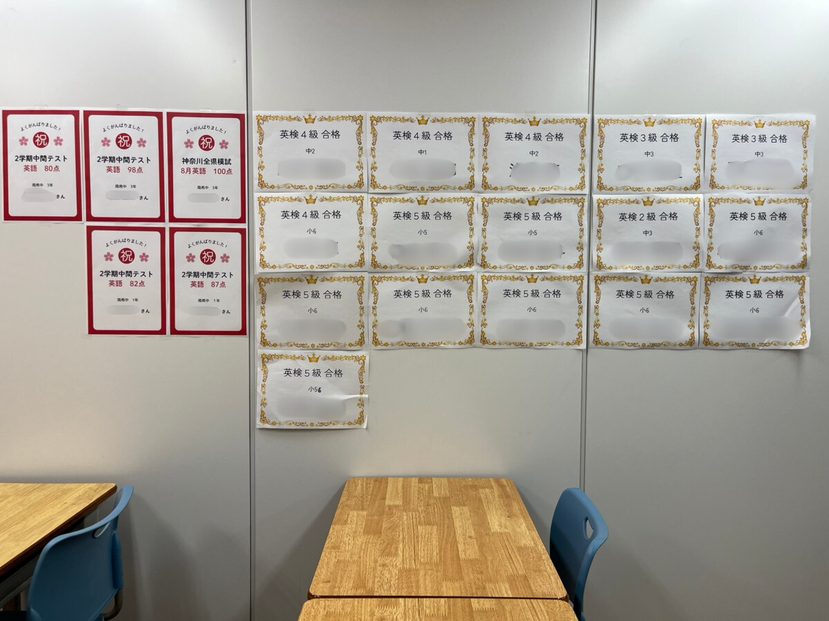 希望ヶ丘セミナー 全県模試英語100点&中間テスト高得点!